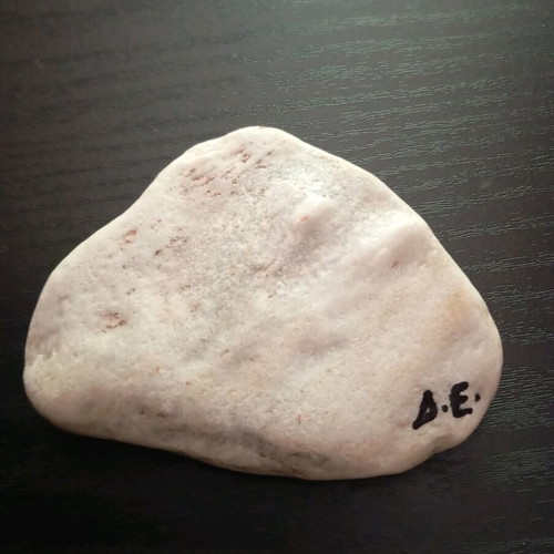 Painting on stone new handmade decorative with optimistic message 12 cm