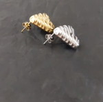 Triangle earrings new, stainless steel gold and silver