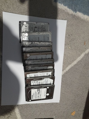 HDD 250GB σαν καινούργιο, πακέτο 10 τεμαχίων, διάφορες μάρκες
