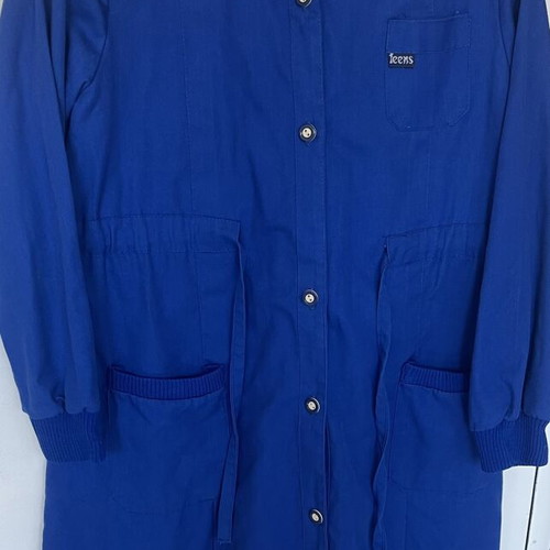 Vintage school smock with white collar new