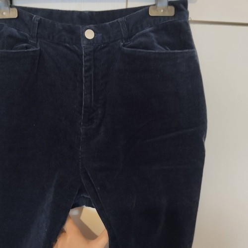 Talbots blue corduroy velvet pants used, size S