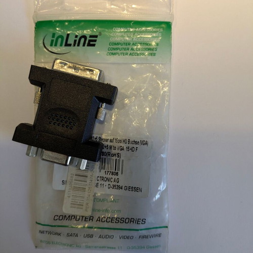 DVI-A adapter new for connection to VGA