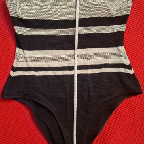Swimsuit Sophia Deloudi and Caftan Calzedonia used, black and white, size M