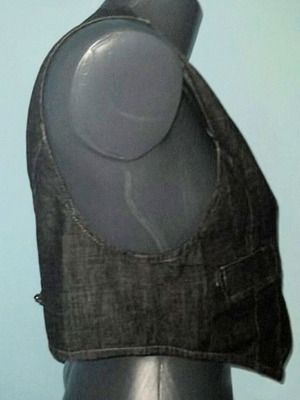 MAPP branded denim vest like new