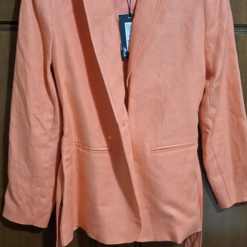 Linen jacket M&S new, orange, size L