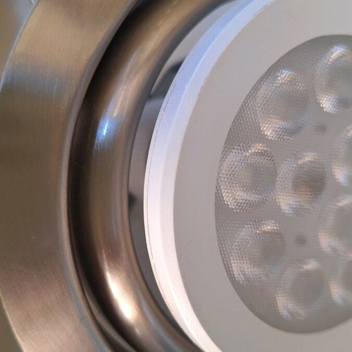 Recessed spotlights like new, stainless steel, pack of 17