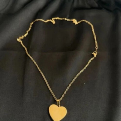 Heart stainless steel gold color new