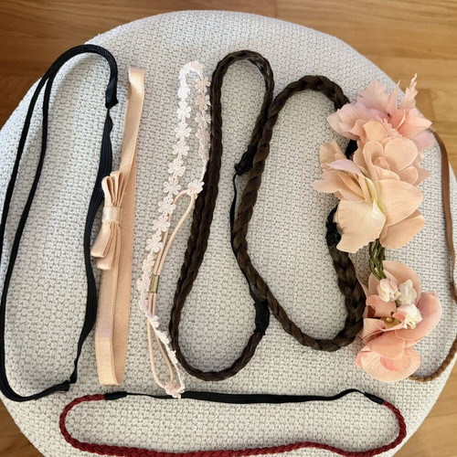 Hairband set like new, 9 colorful pieces