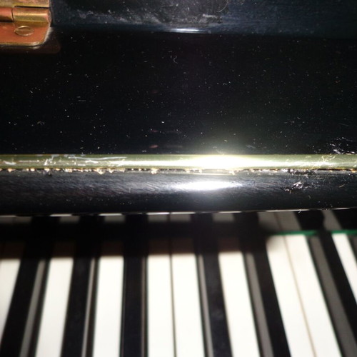 Alexander Herrmann black piano with stool used, 80s era