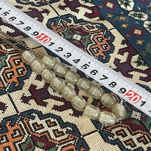 Quartz olive-shaped worry beads used