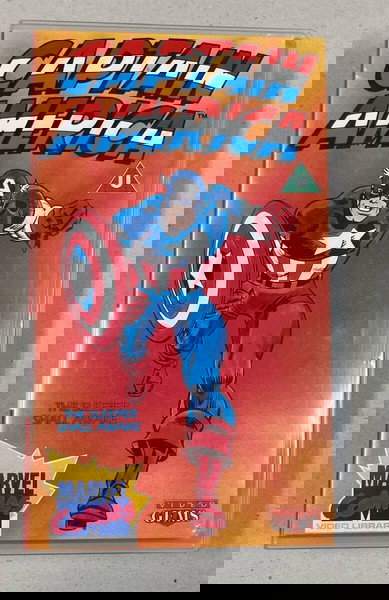  Video Gems 1987 VHS Marvel Captain America se kali katastasi timi 10 evro