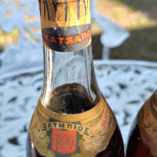 RARE Vintage Retsina "Olympios" Katsaros & Co. (Thessaloniki) – 1960s