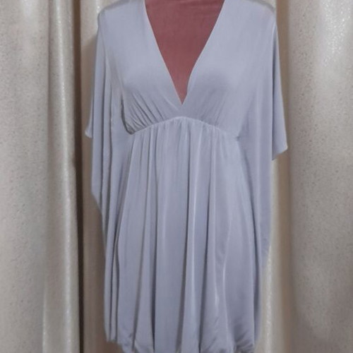 Feel Free London women's tunic dress, soft grey, size M
