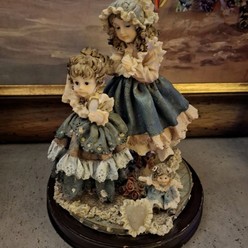 Vintage sisters figure used
