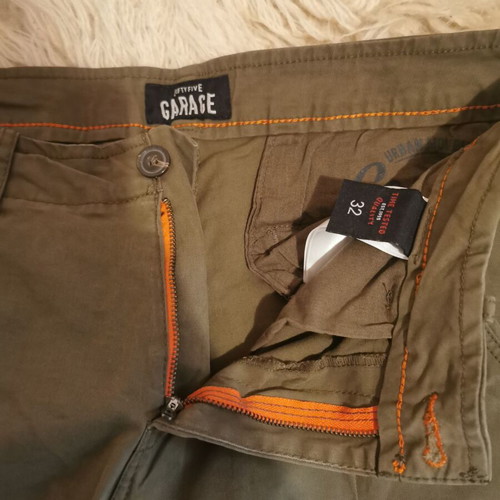 Garage Fifty5 cargo pants new, unisex, size W32, khaki