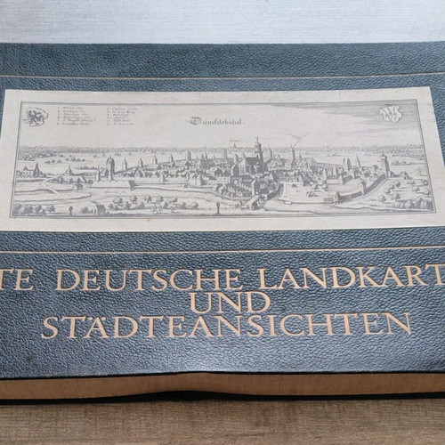 Alte Deutche Landkarten und Stadteansichten used, old German maps and city views
