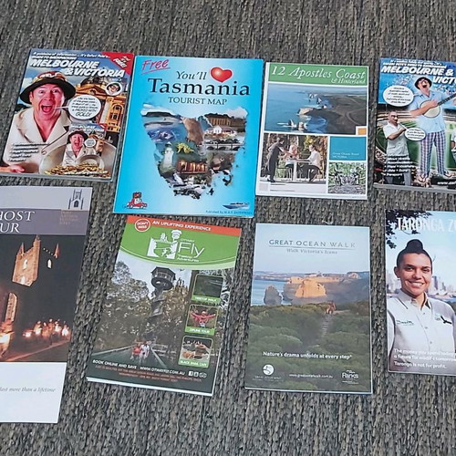 Australia 43 Travel Guide Leaflets like new