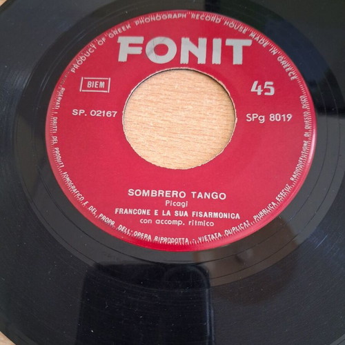 Violino Tzigano vinyl record used, tango, Francone e La Sua Fisarmonica