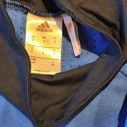 Adidas Condivo 16 Long Sleeve Football Training Jersey used, blue, size S