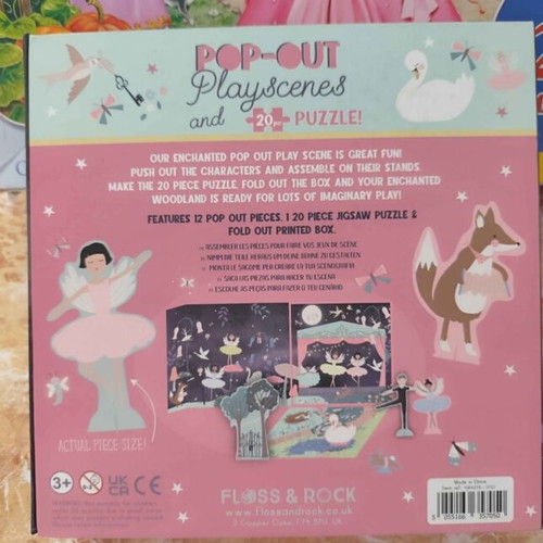 Pop-Out Playscenes Ballet Puzzle for Kids