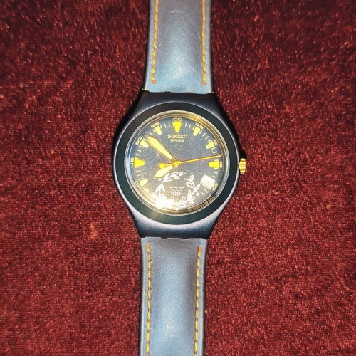 Swatch Olympic Games 2004 Blue Watch used, unisex, vintage