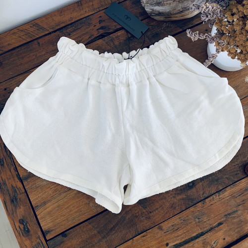 Stelios Koudounaris High-Waisted Shorts New, Organic Cotton, Size S