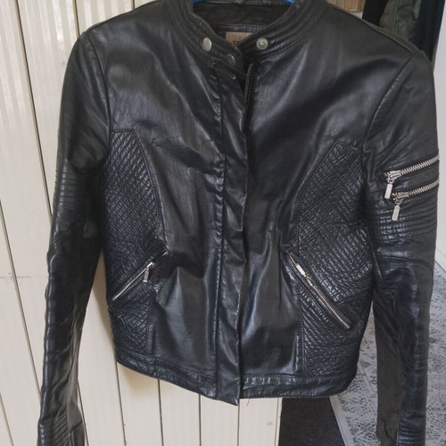 Δερμάτινο μπουφάν μηχανής Terenova like new, unisex, made in Europe