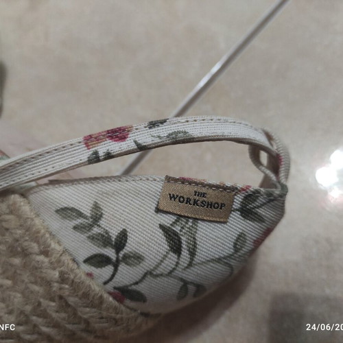 The Workshop women's summer platform espadrilles used, size 39