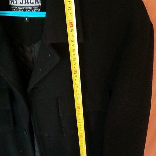 Men's coat used, black, size L