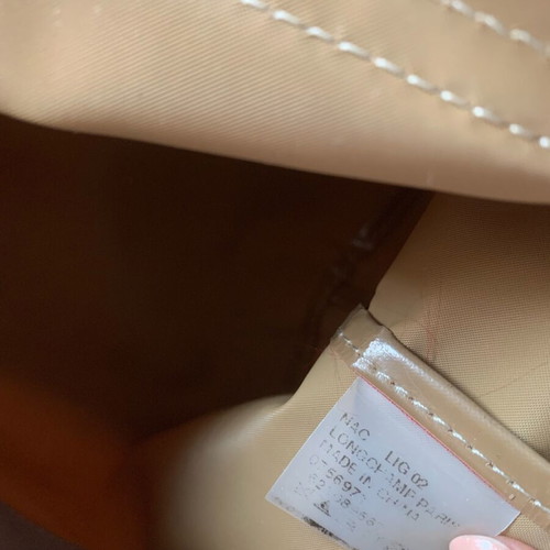 Longchamp handbag used, beige