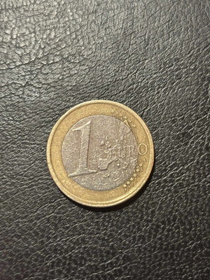 Euro coins used, in good condition, 2001