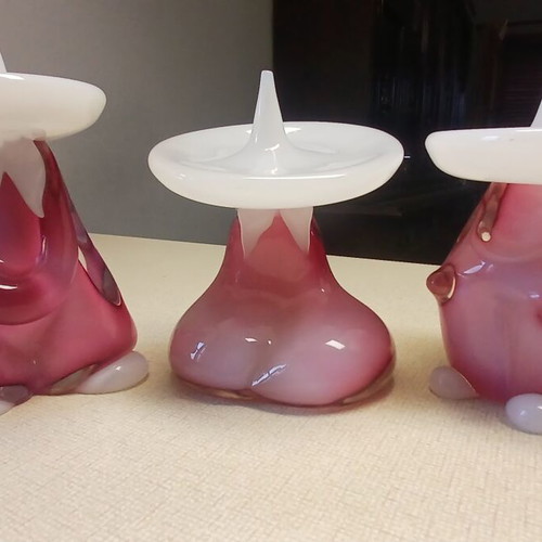 Murano vintage Mexican glass figures set of 3