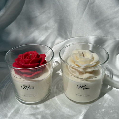 Soy wax candle handmade aromatic for Mother's Day