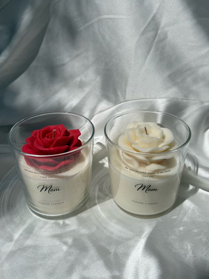 Soy wax candle handmade aromatic for Mother's Day