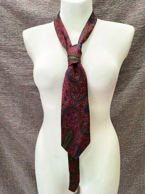 Lorenzo Nucci Firenze 100% silk tie like new, multicolor