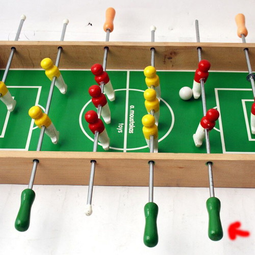 Vintage 90's wooden foosball Moustakas new