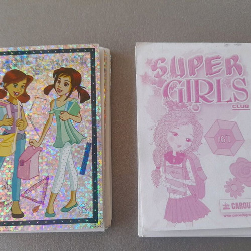 Super Girls Club stickers used, set of 32 pieces
