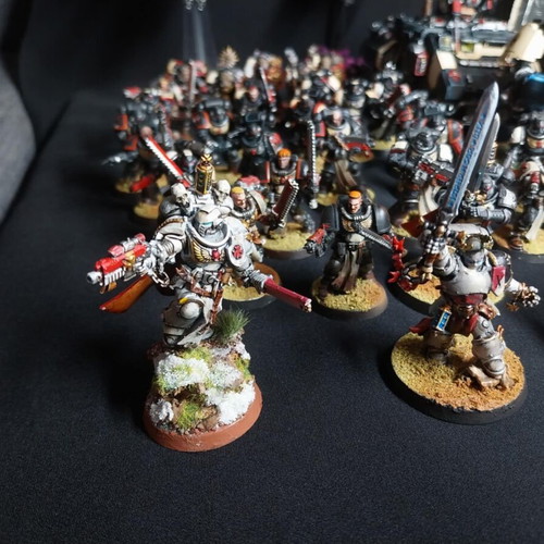 Black Templars Army Warhammer 40K fully painted, like new