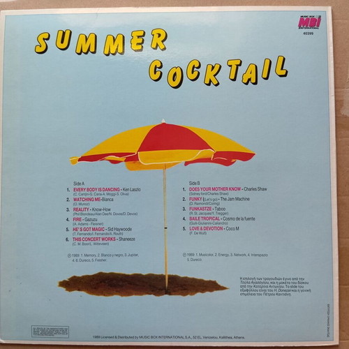Summer Cocktail LP electronic near mint