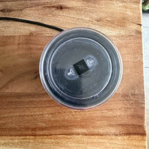 Nespresso Aeroccino milk frother used, hot and cold foam