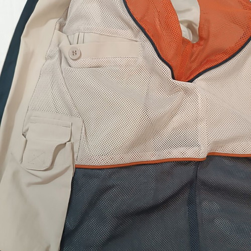 Glou Sport men's windbreaker jacket XL like new, beige with orange details