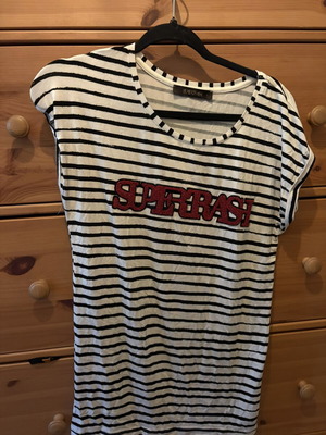 Top size S like new, black and white striped