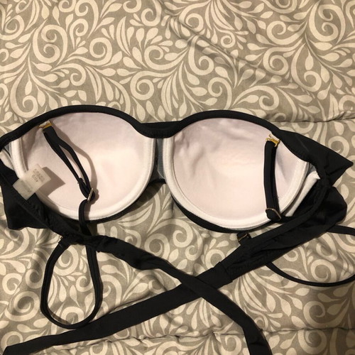 Swimsuit set red and black like new, sizes S and M