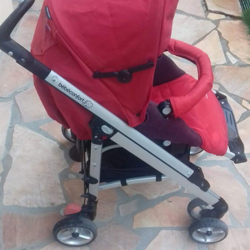 Baby stroller like new with adjustable backrest and accessories
