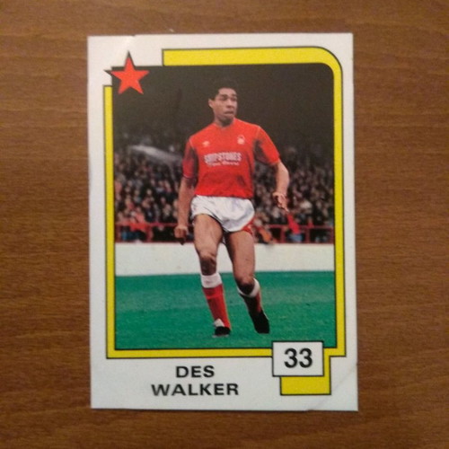 Κάρτα Panini Soccer Superstars 1988 Νο33 Des Walker μεταχειρισμένη