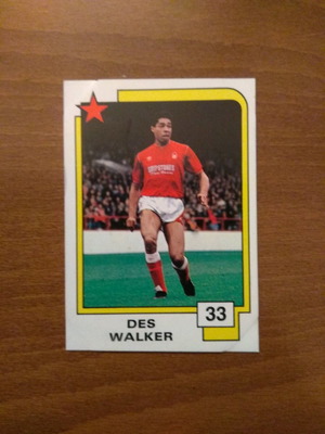 Κάρτα Panini Soccer Superstars 1988 Νο33 Des Walker μεταχειρισμένη