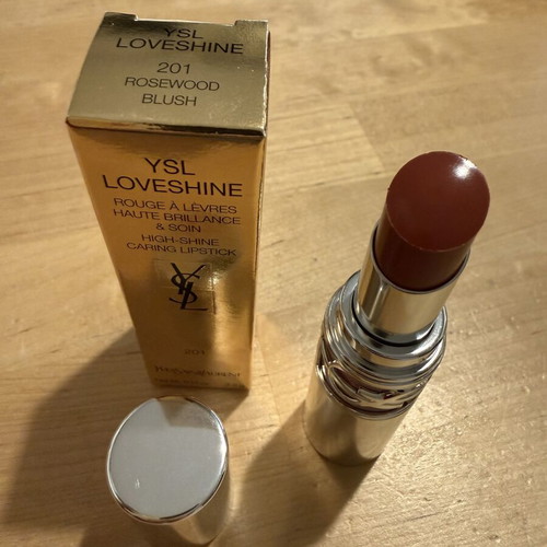 YSL Loveshine Wet Shine Lipstick 201 Rosewood Blush