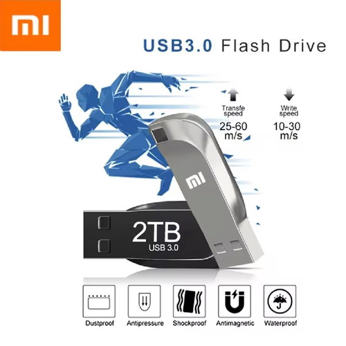 Xiaomi USB флаш памет 2TB USB 3.0 нова, сребристо