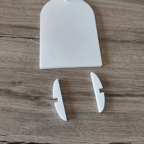 Keychain Display Stand new, white minimal
