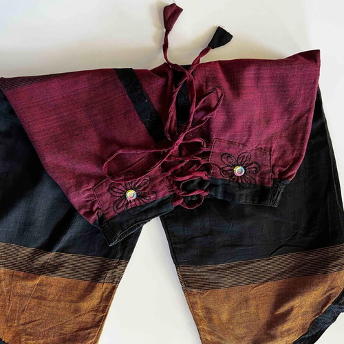 Salvari 3/4 from Nepal like new, black and burgundy, size M